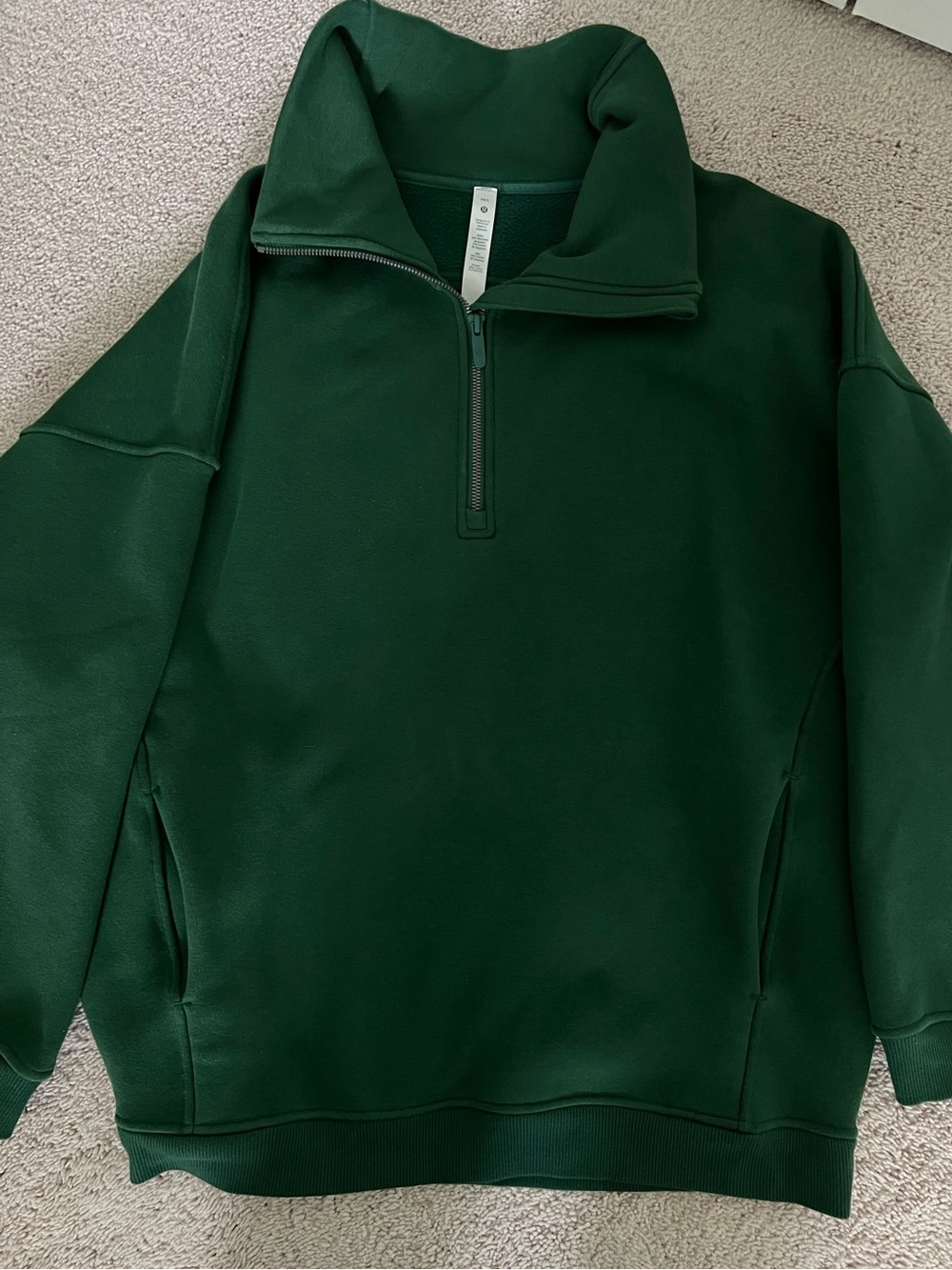 lululemon athletica Forest Green Women's Half-Zip Pullover